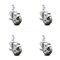 Service Caster 3 Inch Gray Poly Wheel Swivel 3/4 Inch Square Stem Caster Set with Brake SCC SCC-SQ20S314-PPUB-GRY-TLB-34-4 - alternate 1